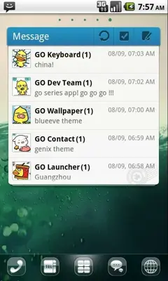 Clee2 GO Launcher EX AND GO SMS PRO android App screenshot 0