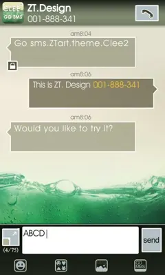 Clee2 GO Launcher EX AND GO SMS PRO android App screenshot 7